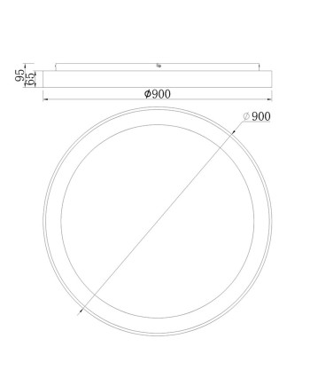 ***OFER/DES*** NISEKO * PLAFÓN REDONDO LED 90 CM - 3000K - MADERA